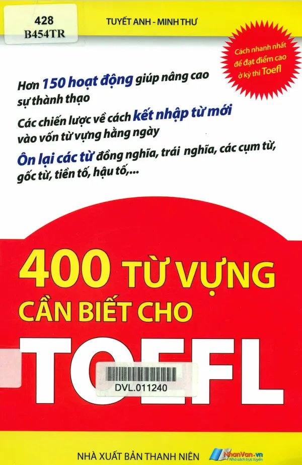 400 Từ Vựng Cần Biết Cho TOEFL